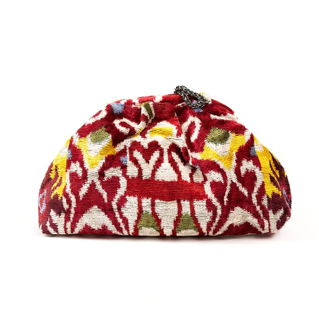 Victoria Ikat Multicolour Bag-Cream/ Red/ Blue /Yellow