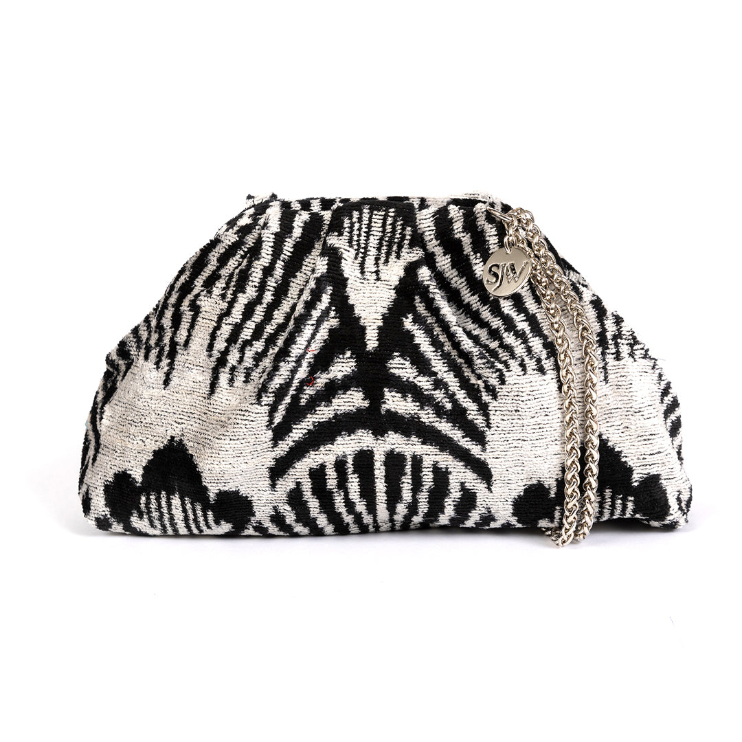 Victoria Ikat Multicolour Bag - Black/Ivory