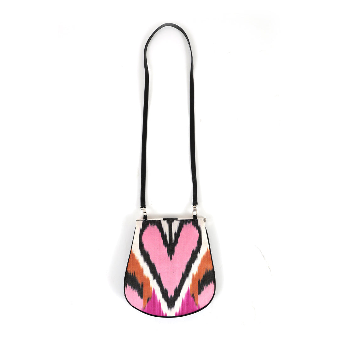 Rhonda Ikat & Leather Crossbody Bag