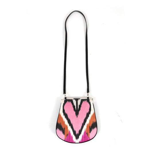 Rhonda Ikat & Leather Crossbody Bag