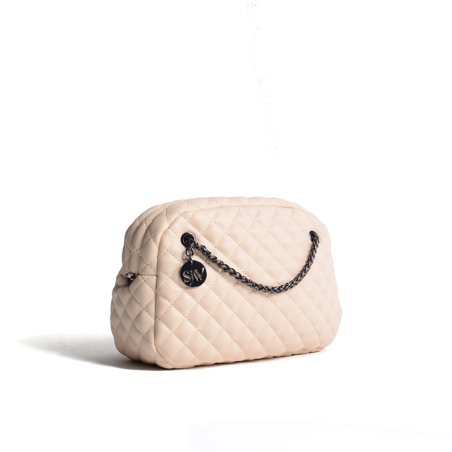 Beige on sale quilted bag