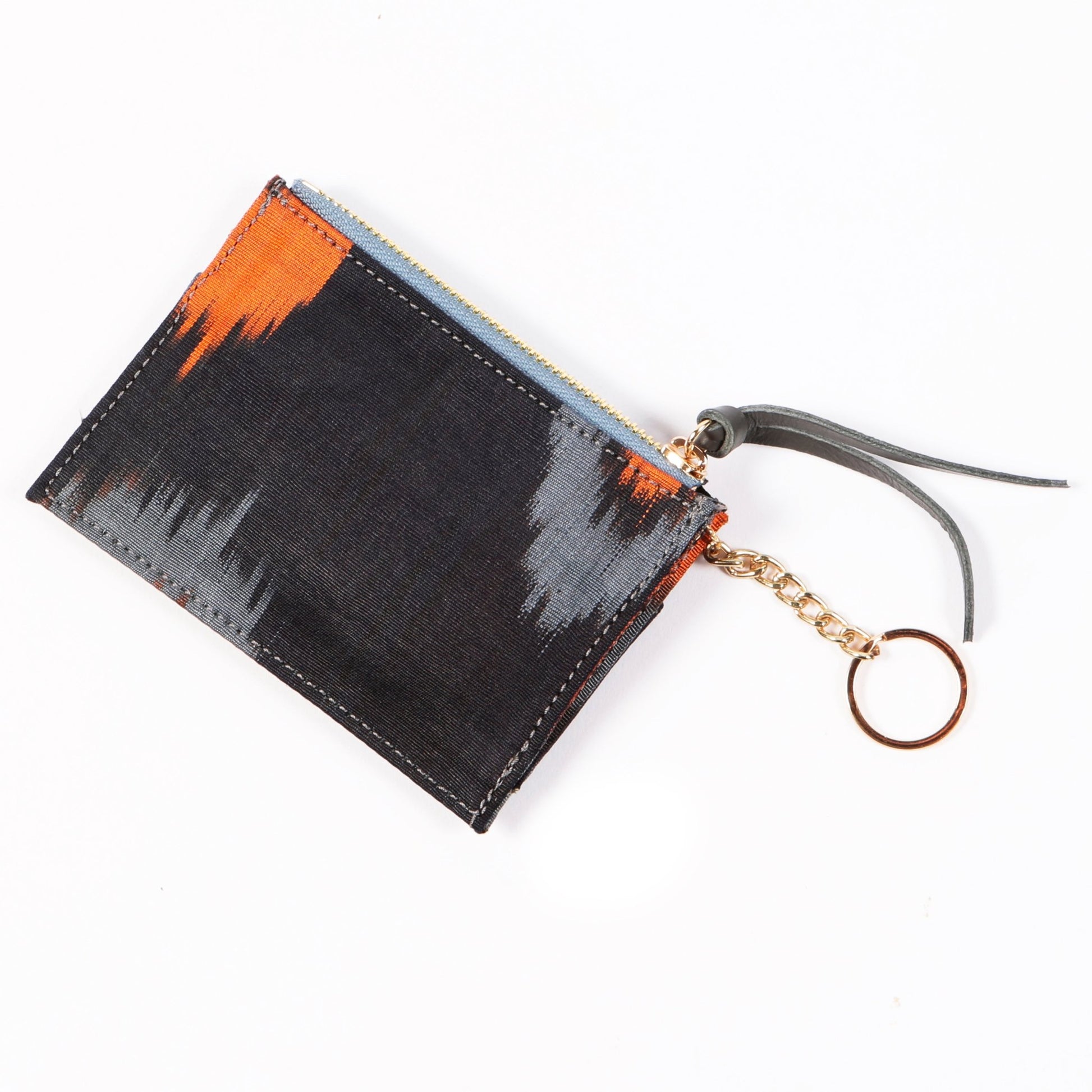 Ikat Mini Wallet Card Holder with keychain - SJW BAGS LONDON